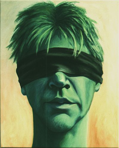 Zelfportret met zwarte band